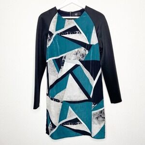 Mossimo Mod Themed Graphic Lined Dress